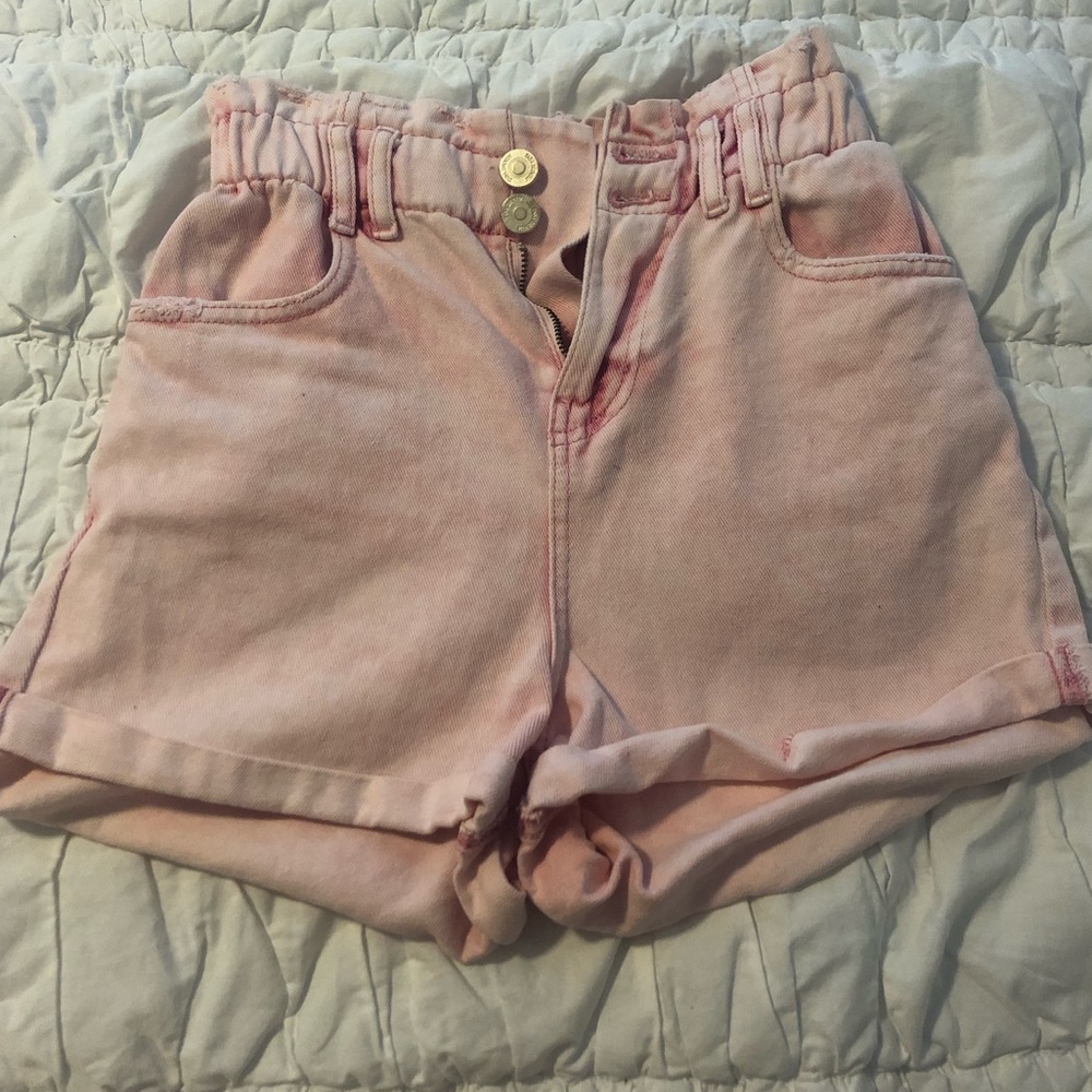 Zara Pink Denim Shorts
